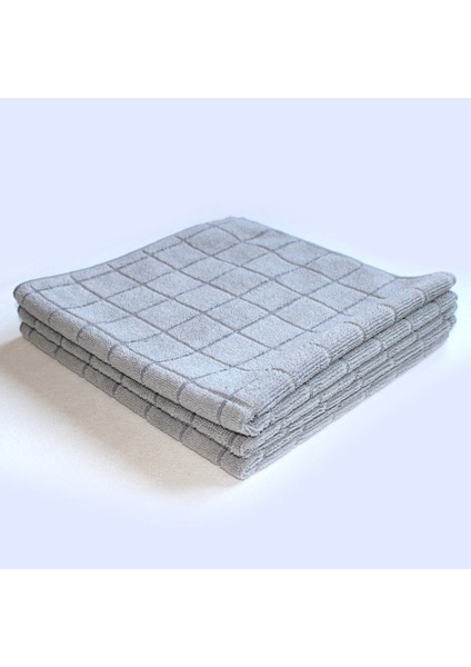 Mikrofiber Yer Bezi Gri 6'lı