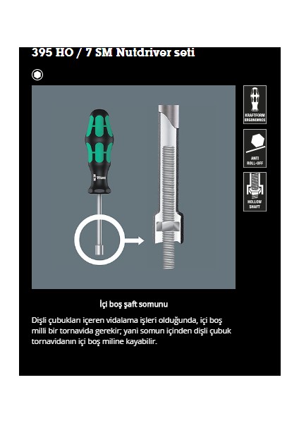 395 Ho / 7 Sm Lokma Anahtar Tornavida Seti