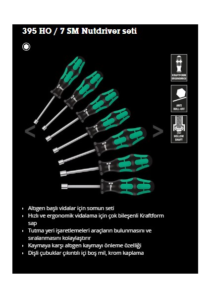395 Ho / 7 Sm Lokma Anahtar Tornavida Seti