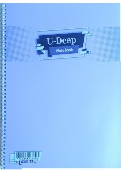 A4 72 Yaprak PP Kapak Kareli Defter