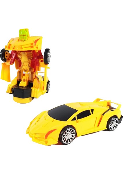 Robota Dönüşen Pilli Sesli Işıklı Lamborghini Oyuncak Araba