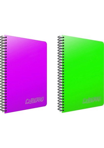 Chromo Spiralli Pp Kapak Defter A4 Kareli 60 Yaprak 2'li