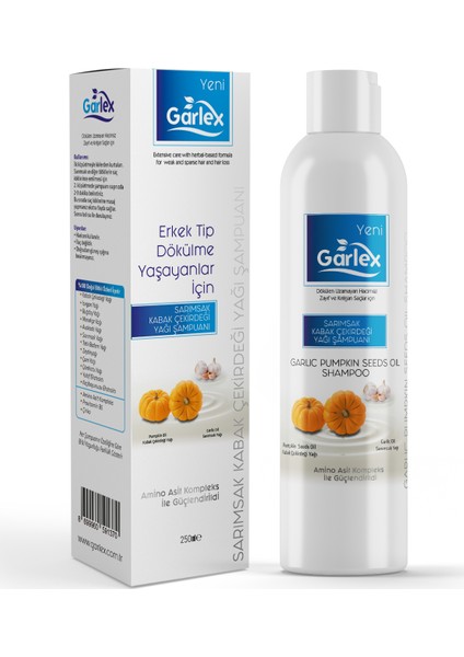 Sarımsak Kabak Yağı Şampuanı 250ml