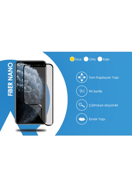 Samsung Galaxy A01 Şeffaf Airbag Antishock Köşeli Silikon Kılıf + Tam Kaplayan Fiber Nano Ekran Koruyucu 6D Nano Cam