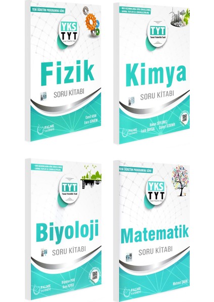 TYT Matematik Fizik Kimya Biyoloji Soru Bankası Seti 4 Kitap