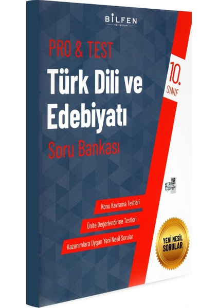 Bilfen Yayınları 10. Sınıf Pro&Test Türk Dili ve Edebiyatı Soru Bankası