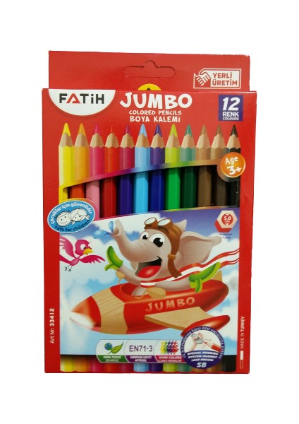 Jumbo Tam Boy Boya Kalemi 12'li