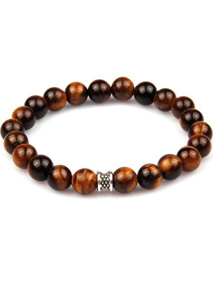 Kaplangözü Doğal Taş Bileklik 8 mm Küre Kesim