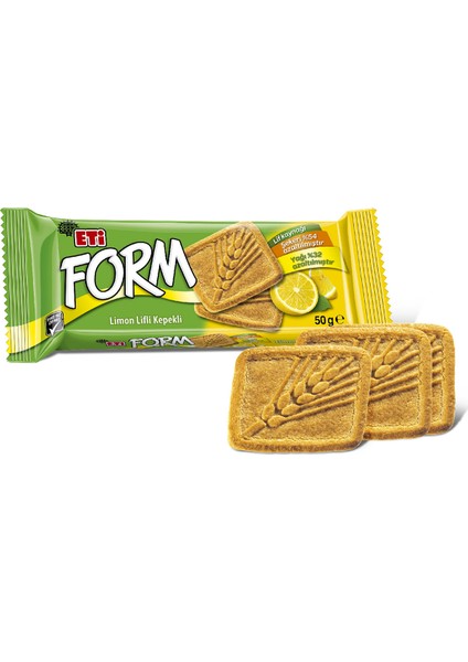 Form Limon Lifli Kepekli Bisküvi 50 g x 24 Adet