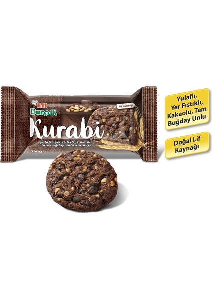Burçak Kurabi Kakaolu 198 g x 12 Adet