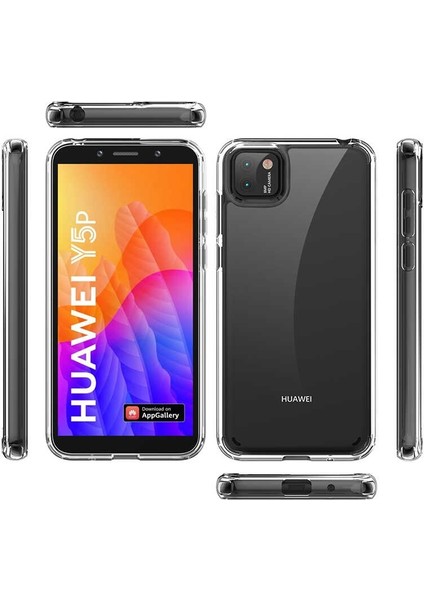 Huawei Y5P Kılıf Coss Sert Kapak + Nano Glass Şeffaf fiyatları