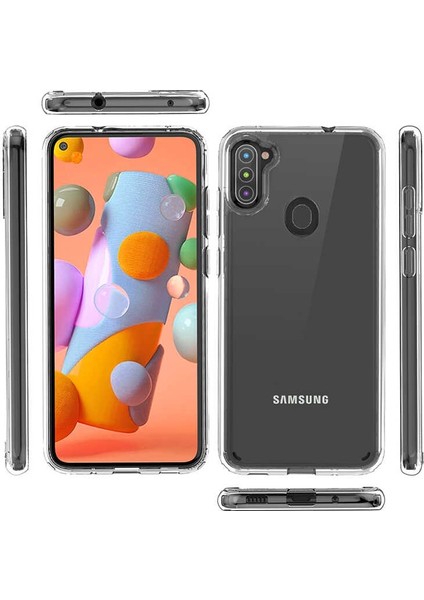 Samsung Galaxy M11 Kılıf Coss Şeffaf Sert Kapak Şeffaf fiyatları
