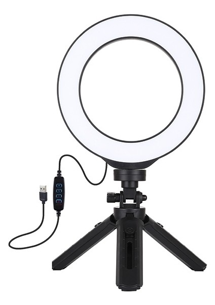 Puluz 6,2" Ring Light LED Işık 16 cm Stand Youtuber Çekim Işığı AL-32488