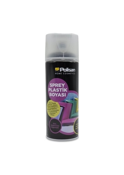 Sprey Plastik Yüzey Aksam Boyası 400 Ml Mat Siyah RAL9004