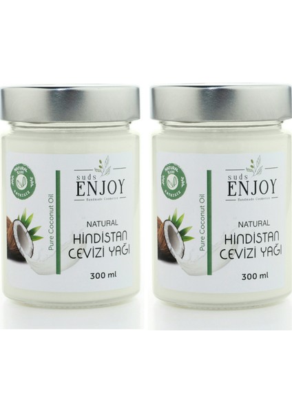 Hindistan Cevizi Yağı Saf Doğal Soğuk Sıkım 300 ml 2 Adet fiyatları