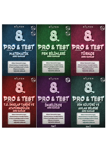 8. Sınıf Pro Test Soru Bankası Seti