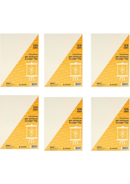 Kitap Kağıdı A4 125 Li 6'li
