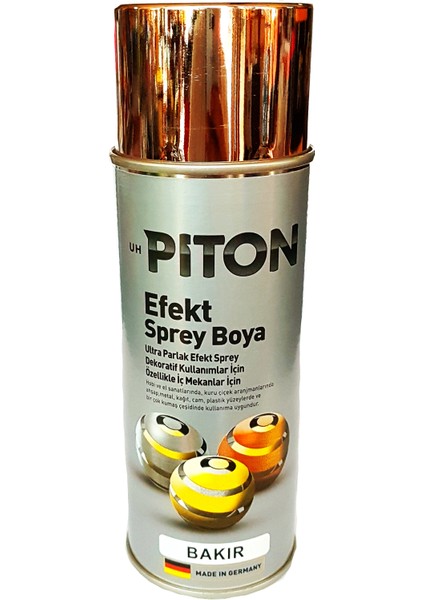 Ultra Parlak Efekt Sprey Boya - Bakır - 400 ml