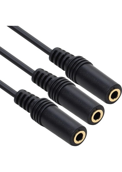 4300 Kulaklık Mikrofon Çoklayıcı 3 Port 3.5mm Splitter Çevirici Dönüştürücü Adaptör