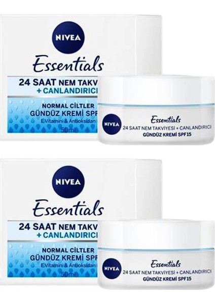 Essentials 24 Saat Normal Cilt Kremi 50ml (2 Adet)