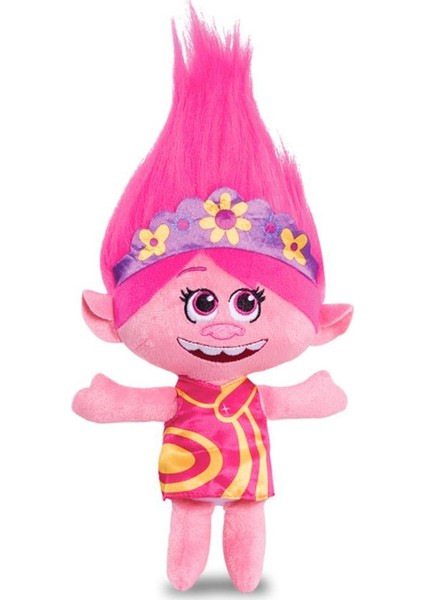 Hasbro Trolls Sesli Mini Peluş-Poppy Kırmızı