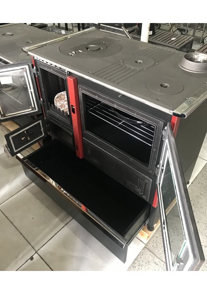 S104 Lüks Şömine Kuzine Çekmeceli modelleri