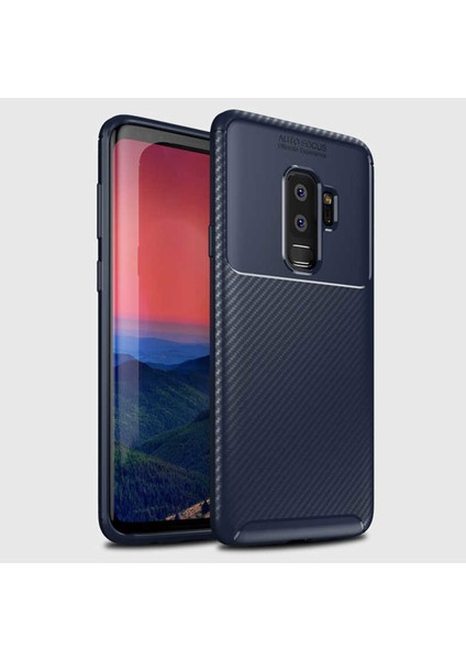 Samsung Galaxy S9 Plus Kılıf Kamera Çıkıntılı Karbon Fiber Dokulu Renk Atmaz Koruyucu Kapak (Negro) modelleri