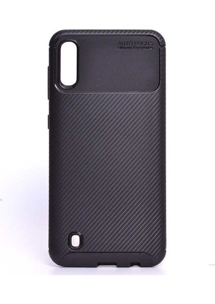 - Samsung Galaxy M10 - Kılıf Auto Focus Karbon Negro Silikon Kapak - Siyah - T7799