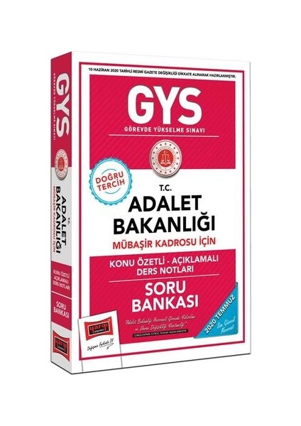 GYS T.C. Adalet Bakanlığı Mübaşir Kadrosu İçin Konu Özetli Açıklamalı Soru Bankası