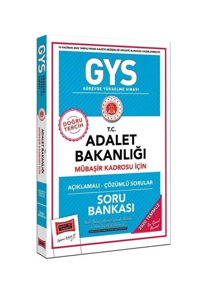 GYS T.C. Adalet Bakanlığı Mübaşir Kadrosu İçin Açıklamalı Soru Bankası