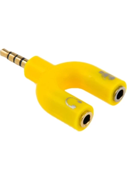 3.5 mm Kulaklık Mikrofon Çoklayıcı 3.5 mm Splitter Dönüştürücü AL-32497