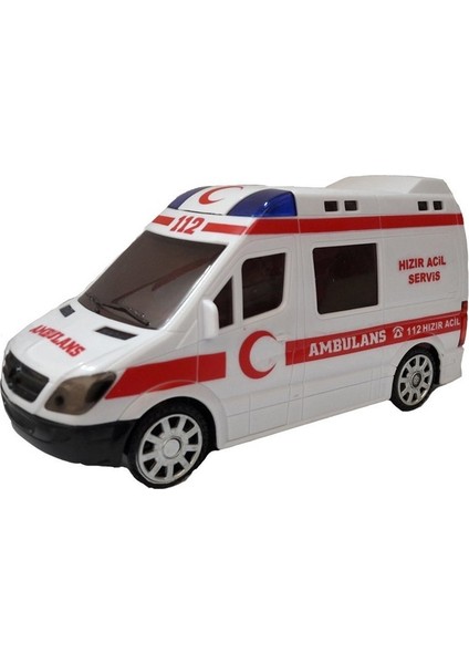 Pilli Işıklı Ambulans Oyuncak