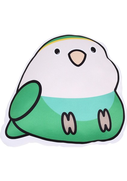 Sevda&cennet Papağanı 3 Boyutlu Yastık Yeşil-Beyaz-Turkuaz