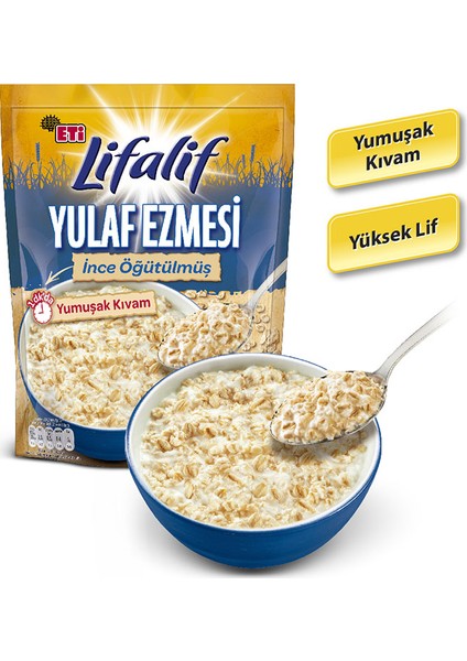 Lifalif İnce Öğütülmüş Yulaf Ezmesi 350 g x 2 Adet