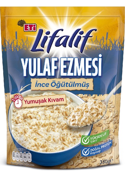 Lifalif İnce Öğütülmüş Yulaf Ezmesi 350 g x 2 Adet