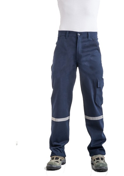 Çamdalı İş Elbiseleri İş Pantolon 16/12 Gabardin Lacivert İş Pantolonu 5XL Battal