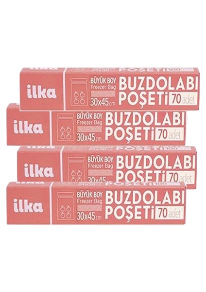 Ilka Rulo Buzdolabı Poşeti Büyük Boy 4 x 70'li