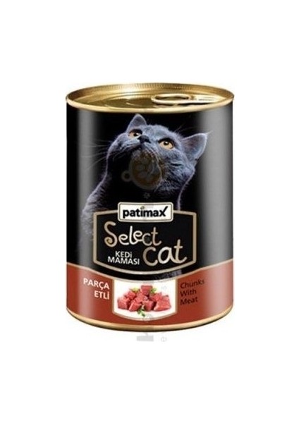 Parça Etli Kedi Konservesi 400 gr x 12 Adet