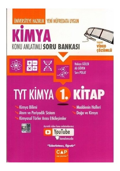 TYT Kimya 1. Kitap Konu Anlatımlı Soru Bankası