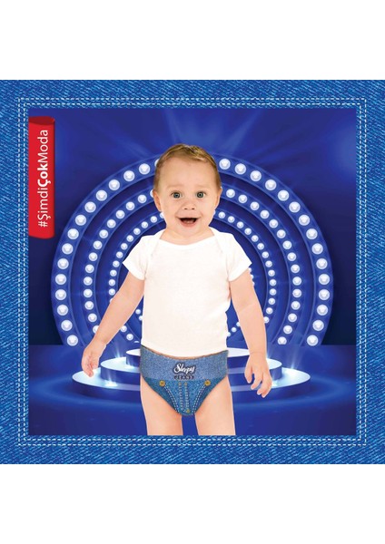 Jeans Külot Bez 5 Numara Junıor 4'Lü Jumbo 11 - 18 Kg modelleri