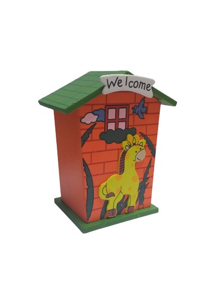 Ahşap Mini Ev Kumbara