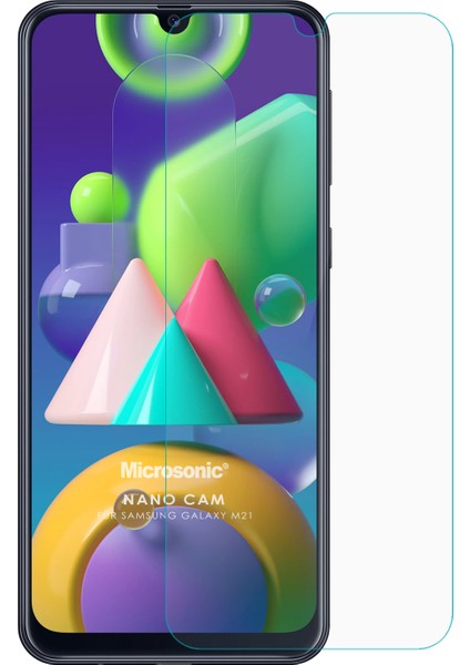 Samsung Galaxy M21 Nano Glass Ekran Koruyucu Şeffaf