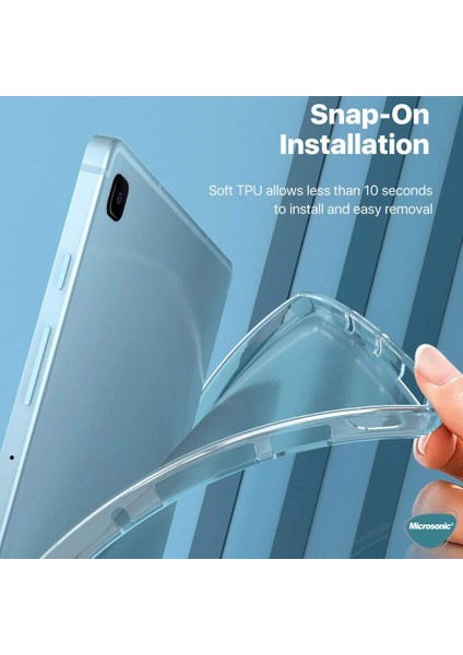 Samsung Galaxy Tab S6 Lite 10.4" P610 Kılıf Transparent Soft Şeffaf