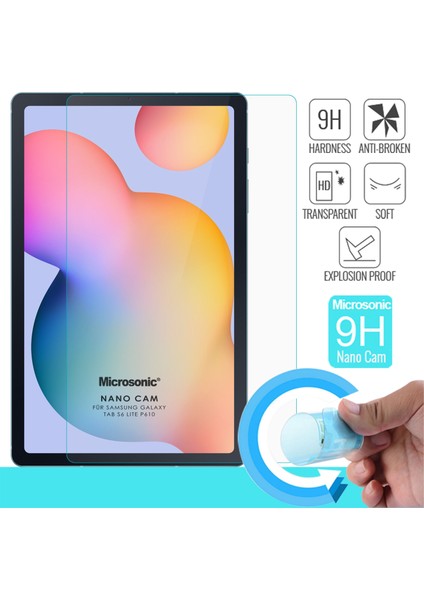 Samsung Galaxy Tab S6 Lite 10.4" P610 Nano Glass Ekran Koruyucu Şeffaf