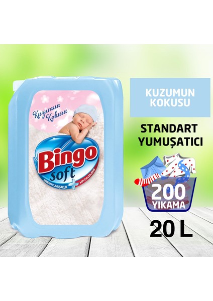 Soft Çamaşır Yumuşatıcısı Kuzumun Kokusu 5 L Ekonomi Paketi 4'lü