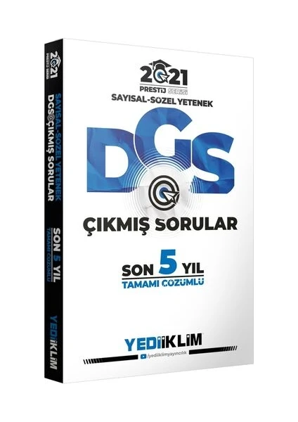 Yediiklim Yayınları 2021 Prestij Serisi ALES Tamamı Çözümlü Son 5 Yıl Çıkmış Sorular