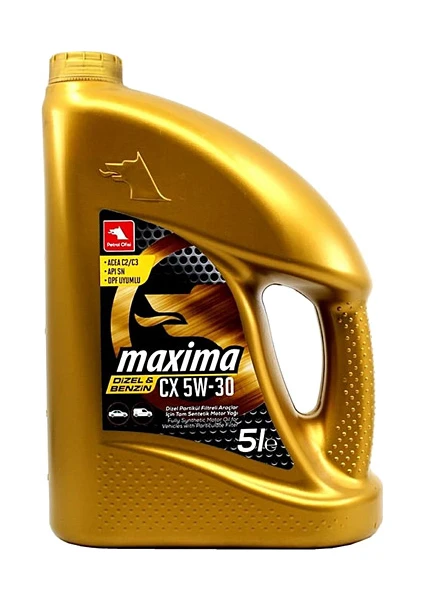 Petrol Ofisi Maxima CX 5W-30 5 Litre Motor Yağı ( Üretim Yılı :2022 )