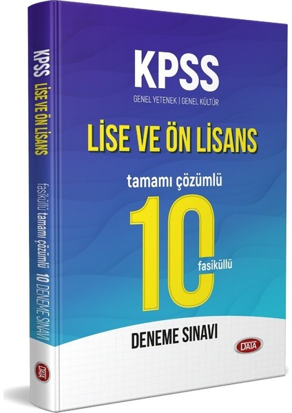 KPSS Lise Ve Ön Lisans Tamamı Çözümlü 10 Fasikül Deneme Sınavı