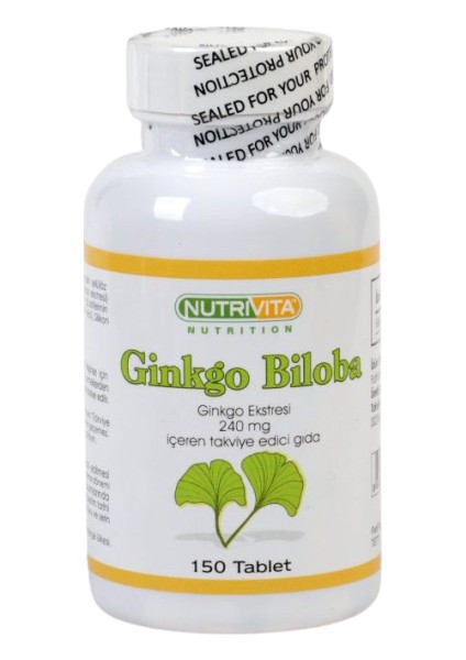 Nutrivita Ginkgo Biloba Ekstraktı 150 Tablet 240 mg