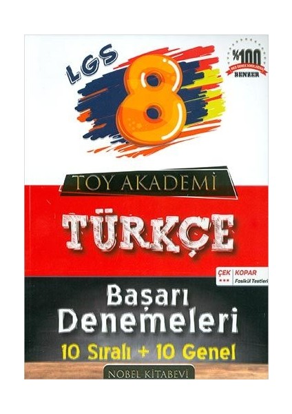 8. Sınıf LGS Türkçe 10+10 Başarı Denemeleri